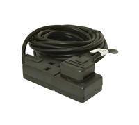 Masterplug EXS1324B 2 Socket 4m 13A Heavy Duty Extension Lead Black