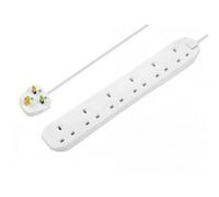 Masterplug Extension Lead 2M Multi Colour (6-Gang)