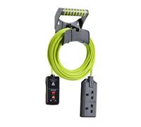 Masterplug Exu1013/2/rcd/cht 2 Socket 13A Grey & Green Extension Lead, 10M