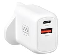 Masterplug 30W USB A + C Super-Fast Charger Plug with GaN Technology