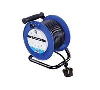Masterplug Four Socket Open Cable Reel with Handle