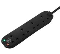 4 Skt 2M 13A Srg Ext Lead Black SRG4210NB-MP