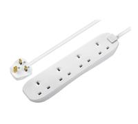 Masterplug Four Socket Extension Lead, 5 Metre Cable, Unswitched, 4-Way Plug ...