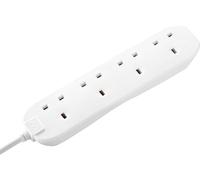 Masterplug MSTBFG5 Extension Lead 240V 4-Gang 13A White 5m