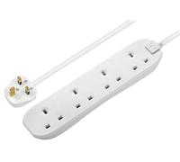 Masterplug MSTBFG5 Extension Lead 240V 4-Gang 13A White 5m