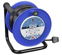 Masterplug Four Socket Open Cable Reel with Handle