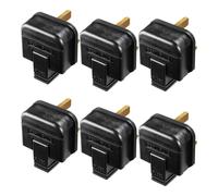 Masterplug HDPT13B-MP 6-Pack Plug 13A Heavy Duty