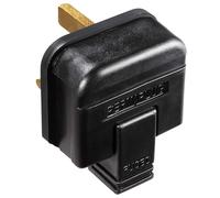 Permaplug Heavy Duty UK Mains Plug with 13A Fuse, Black