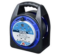 Masterplug HST1513/4BL 4 Socket 15m 13A Case Reel - Blue