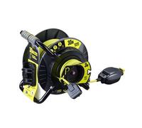 Masterplug Ip54 Rated Reverse Anti Twist 1 Socket Grey & Green Indoor & Outdoor Cable Reel, 30M