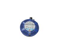 Masterplug LCT1510/4R Cassette Cable Reel 15 Metre 4 Socket Thermal Cut-Out Blue 10A 240 Volt
