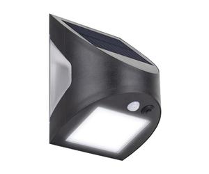 Masterplug LEXSW30B40-01 Prysm Outdoor Solar Wall Light With Pir Motion Sensor - Black 600 Lumens