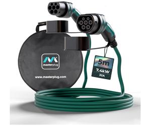Masterplug Mode 3 7kW 32A 5m EV Charging Cable and Case