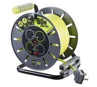 Masterplug OLU50134SL PRO-XT 4 Socket 50m 13A LRG Open Reel