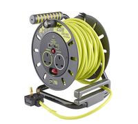 Masterplug OMU25132USL PRO-XT 2 Socket 25m 13A MED Open Reel + USB