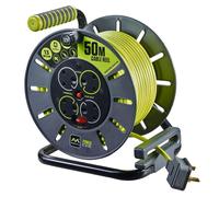 MASTERPLUG - PRO-XT 4-Gang Open Mains Reel, 50m