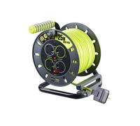 Masterplug Pro Xt 4 Socket 13A Open Cable Reel 25M 240V