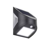 Masterplug Prysm Outdoor Solar Wall Light With Pir Motion Sensor-Black 300 Lumens in Black Masterplug Black
