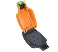 Masterplug Rewirable IP Rated Socket Orange
