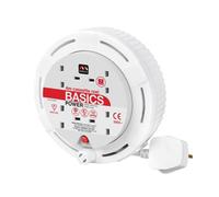 Masterplug Sct0413/4W-Mp Cassette Cable Reel 240V 13A 4-Socket Thermal Cut-Out White 4M Mstsct04134W