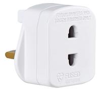 Masterplug Shavingadaptor_01 Electric Shaver Adaptor, 50 x 48 x 46 mm, White