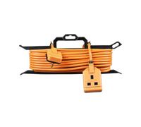 Masterplug Single Socket Outdoor Extension Lead 13A Heavy Duty Garden Power Cable Reel 15 Metre