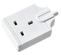 Masterplug Single Socket Trailing Socket, without Plug and Cable, White