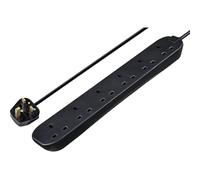 6 Skt 2M 13A Ext Lead Black BSG210NB-MP