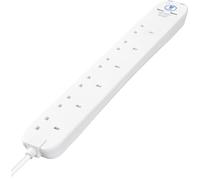 6 Skt 2M 13A Srg Ext Lead + Usb White SRGU6210N-MP