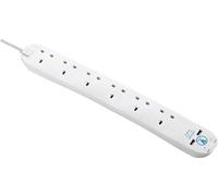6 Skt 2M 13A Srg Ext Lead + Usb White SRGU6210N-MP