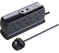 Masterplug Six Socket Switched Inline Power Surge Protected Extension Lead with