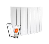 Masterplug Smart Oil-Filled Radiator, Electric Heater, Energy Saving, Wi-Fi App Control, LCD Display, Timer, Child Lock, Wall-Mounted, SmartEnergy Comfort, White, 1500W, OILW150W8UK