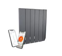 Masterplug Smart Oil-Filled Radiator, Electric Heater, Energy Saving, Wi-Fi App Control, LCD Display, Timer, Child Lock, Wall-Mounted, SmartEnergy Comfort, White, 1000W, OILW100W5UK