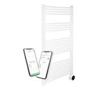 Masterplug Smartenergy Heated Towel Rail Radiator, Wi-Fi, 1000W, White