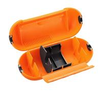 Masterplug SPTO-MS Splash-Proof Outdoor and Indoor Plug and Socket Cover, 21 x 8.5 cm, Orange