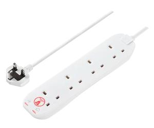 Masterplug SRG44N-MP 4 Skt 4M 13A Srg Ext Lead White