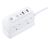 Masterplug SRGDU41PW2MP Heavy Duty Four Socket Surge Protected Extension Lead...