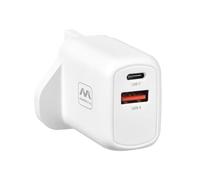 Masterplug 30W USB A + C Super-Fast Charger Plug with GaN Technology