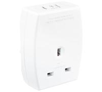 Masterplug USB and UK to European Travel Adaptor