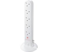 10G 1M 13A Surge Tower Ext Lead White SRGTOW10110-MP