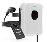 Masterplug Type 2 7.4kW 5m Tethered EV Charger - White