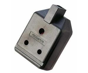 MASTERPLUG Trailing Socket 15A 3 Pin Round Blk by Game Points Direct