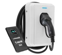 Masterplug Type 2 7.4kW 5m Tethered EV Charger - White