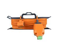 Masterplug Weatherproof 1 Socket Extension Lead Splashproof 15 Metre Ip54 Cable Reel 13A
