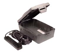 Wbxbfg10B Weatherproof Box And 10M 4 Gang Extension Lead Black WBXBFG10B-MP