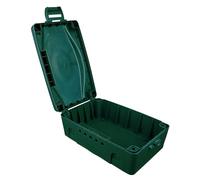 Masterplug Weatherproof Electric Box for Outdoors, 345 x 220 x 126.5 mm, Green