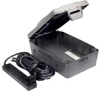 Masterplug Weatherproof Outdoor Electric Box IP54 with 4 Gang 10m Extension Lead