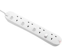 4 Skt 2M 13A Ind Sw Ext Lead White SWC4210N-MP