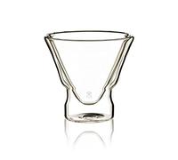 MasterPro BGMP20202 Set of 2 Cocktail Glass 230 ml, Double Wall, Transparent, From-20º to 200º, Borosilicate…