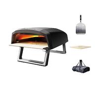 MasterPro Gas Pizza Oven | 12” Portable Indoor Outdoor Cooking Camping Pizza Maker and Multifunctional Food Oven with Fast Heating Technology Includes Pizza Peel & Carry Bag | Bake Pizza in 60 Seconds